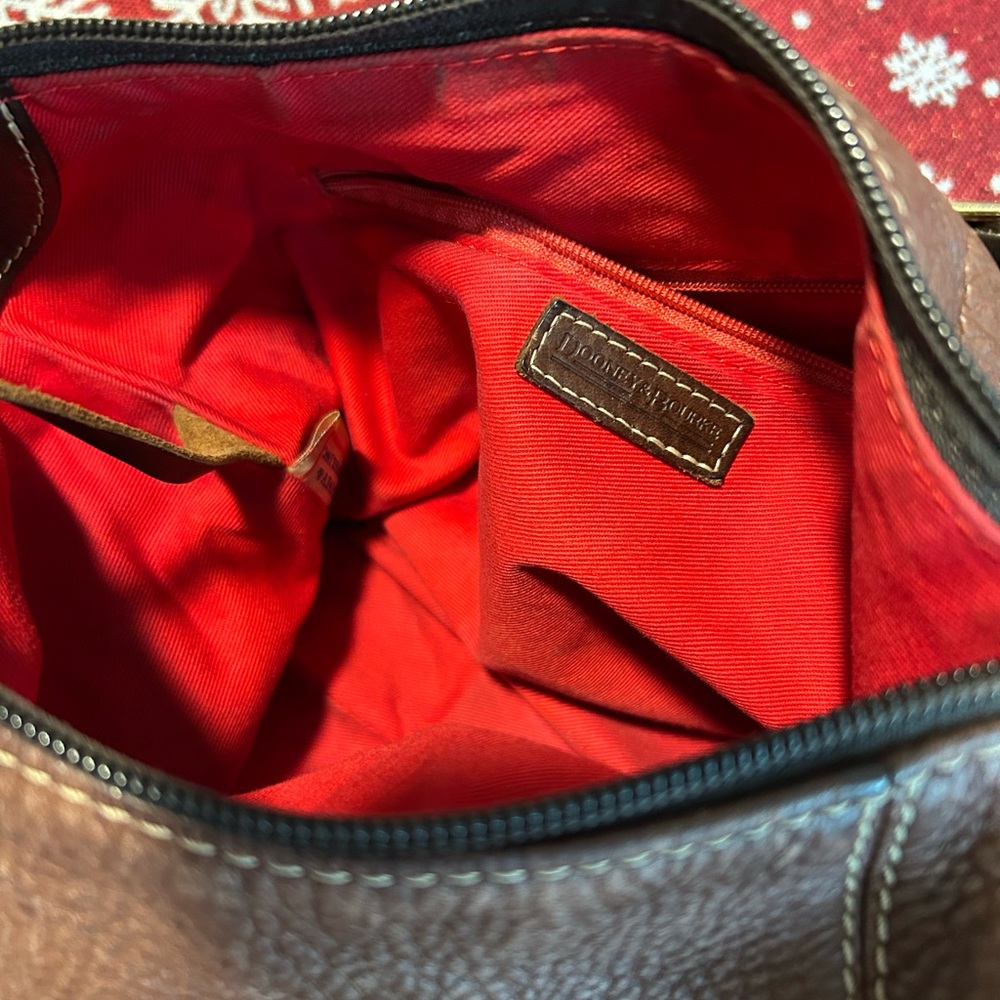 Dooney & Bourke Rich Brown Leather Shoulder Bag - Picture 9 of 9